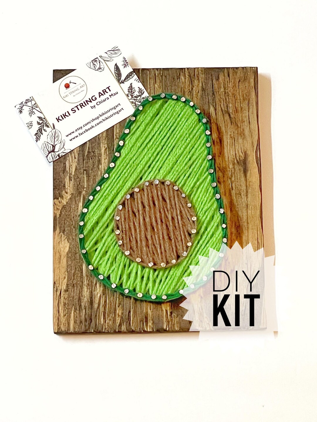 DIY 6x8 Avocado String Art Kit Avocado String Art Etsy