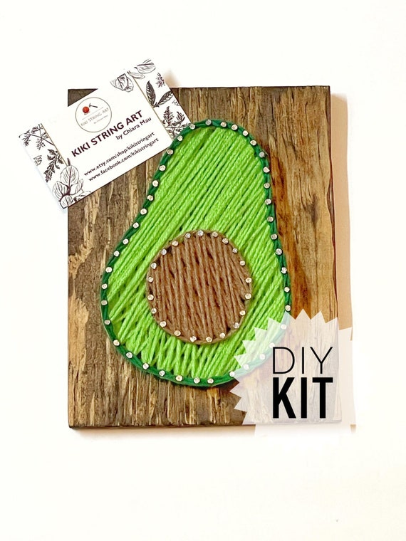 DIY 6x8 Avocado String Art Kit Avocado String Art Etsy