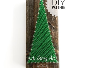 Tree String Art patterns printable, String Art Template, String art pattern pdf tutorial, Christmas tree template,Christmas tree wooden sign
