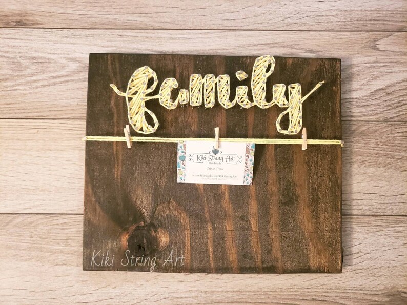Family string art Family picture wall decor home decor Etsy