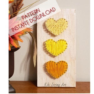 String Art Heart Patterns Printable, Digital Download String Art Template, DIY Housewarming Gift ...