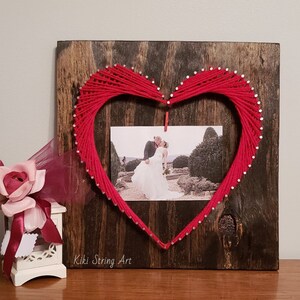 String Art Heart Pattern Printable, String Art Template, DIY Home Decor, Easy Craft for Adult ...