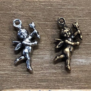 Small Cherub Stamping, Finding. Solid Brass, USA Made.