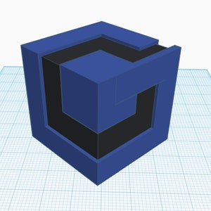 3D Print File - Cube video game logo