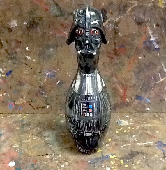 Darth Vader/star wars inspired bowling pin sculpture Etsy