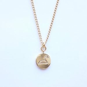 Gold Leo Constellation Charm Necklace
