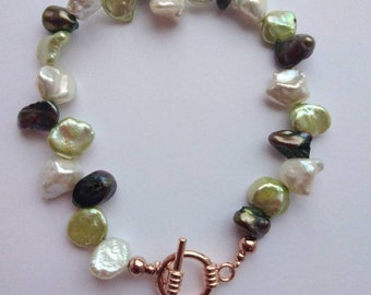 Fresh Water Pearl Cluster Bracelet