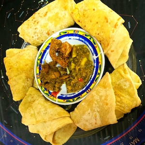 Organic Dhal Puri Roti 6 pack roti skins -  homemade rotis Caribbean Trinidad Indian Roti 42 ozs