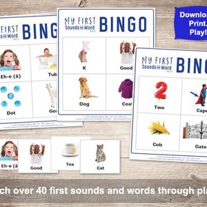My First Sounds and Words Bingo-Set 2