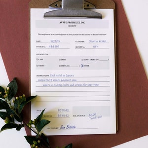 Down Payment Receipt Template: Simple .PDF Payment Acknowledgment Template for Small Businesses