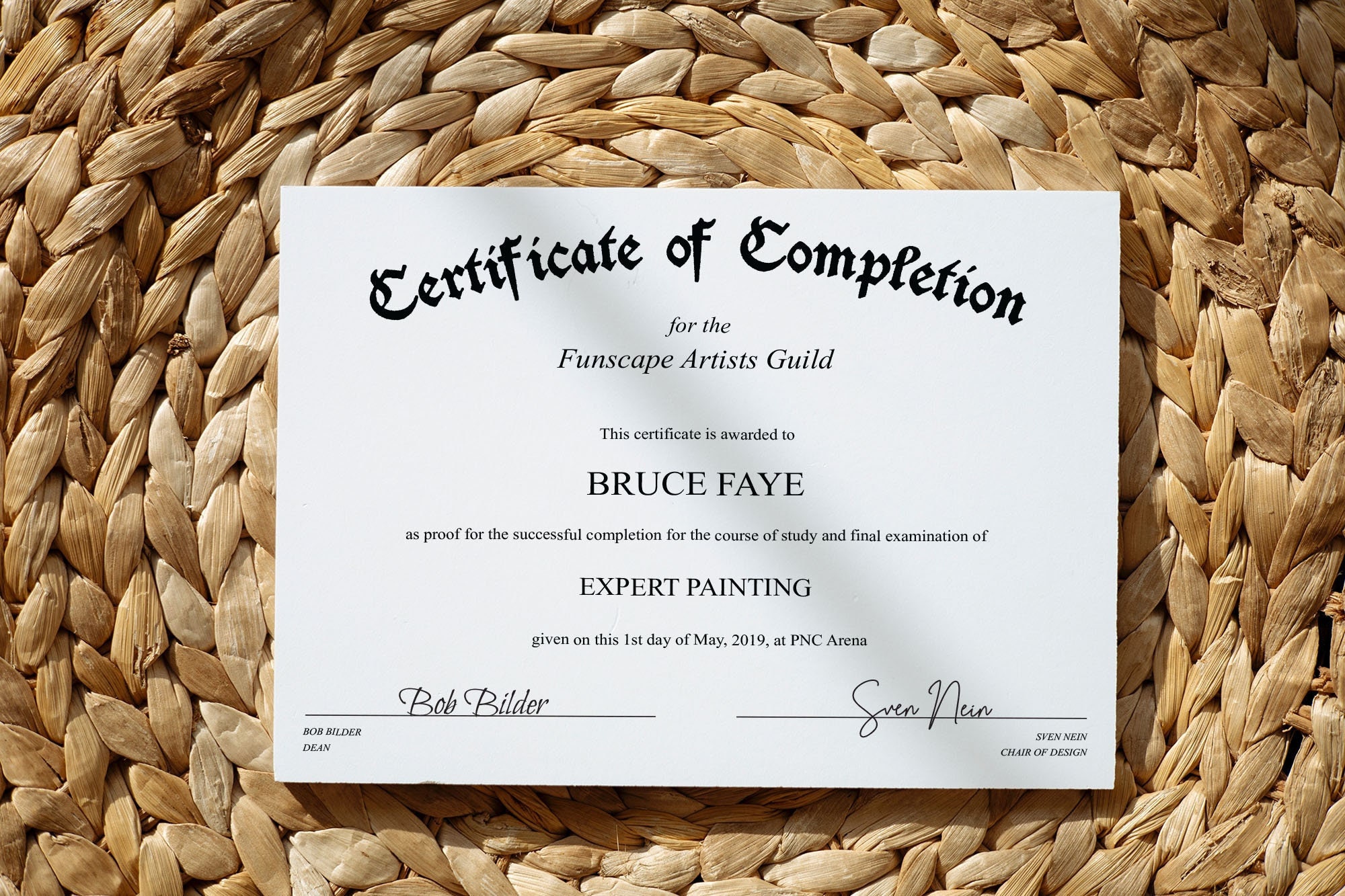 Position Certificate Collateral Example.pdf Certificate of Completion Editable Template With No Border: an Editable ...