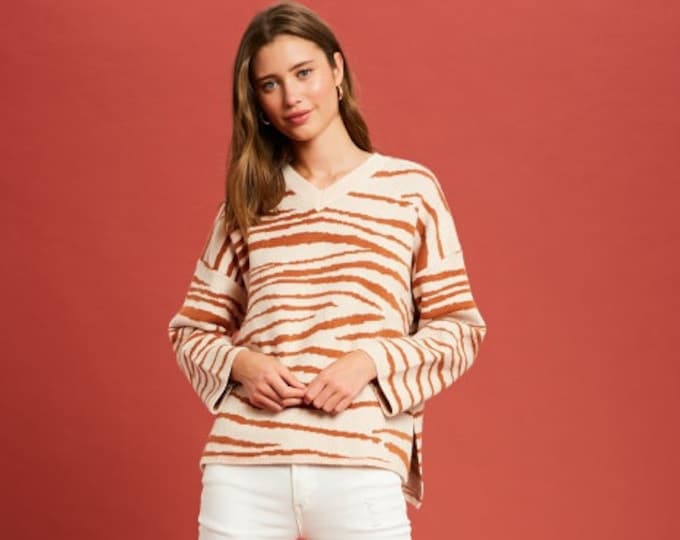 Tiger stripe sweater