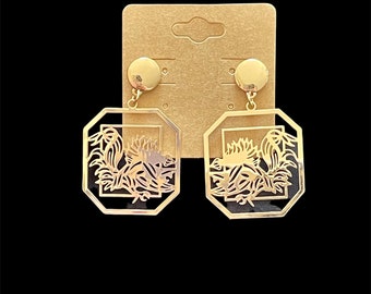 Gamecock earrings