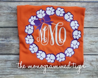 Personalized Clemson shirt, tiger girl, Clemson shirt, game day shirt, tiger shirt