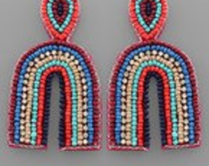 Beaded Arch Earrings