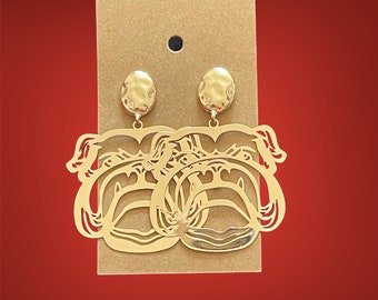 Bulldog earrings