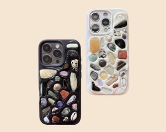 Gemstone Mosaic Phone Case (Customizable)