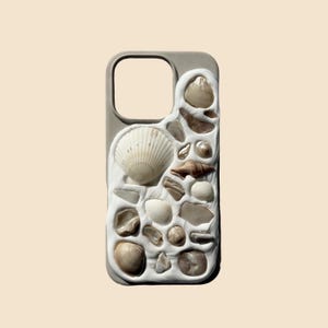 Natural Seashell Mosaic Phone Case (Customizable)