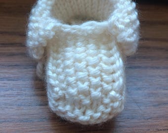 PDF-Pattern, quick to knit Newborn Slippers