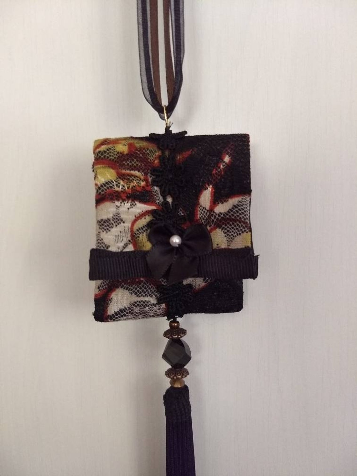 Pouch Necklace Pocket Necklace Locket Necklace Tassel Etsy Ireland