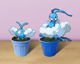 Altaria, Swablu Pokemon, Shiny Pokemon, Dragon Pokemon, Flying Pokemon, Hama Beads, Bird Decor, Pokemon Figure, Pokemon Anniversary Gift