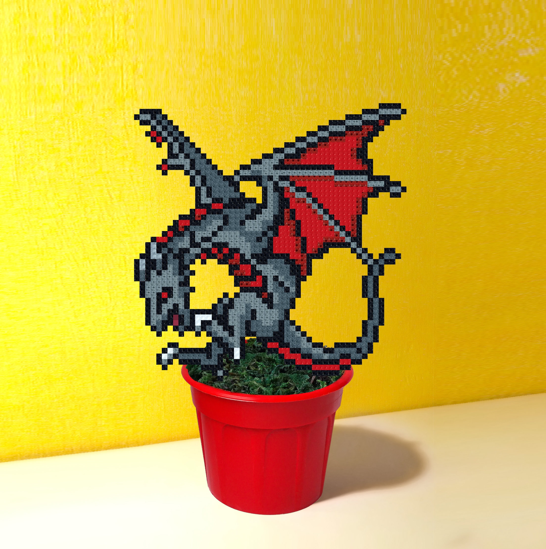 Perler Bead Dragon Figures 7.48 Black Dragon Figure Hama Beads Dragon 8 Bit Dragon Pixel Art Dragon Custom Figurine Birthday Gift Etsy Canada