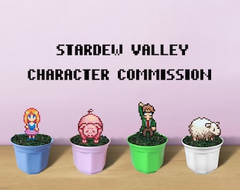 Stardew Valley Character Commission, Birthday Gift, Anime Figure, Custom Figure, Stardew Animal, Pig, Goat, Cow, Chicken, Sheep