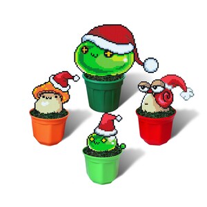 Maplestory Christmas Decor, Maplestory Slime, Maplestory Snail, Maplestory Mushroom, Maplestory Holidays Decoration, Xmas Ornaments