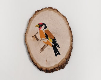 bird painting | wall art | colorful home decor | wood art