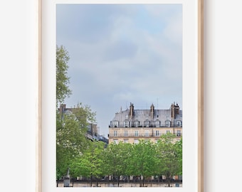 Paris Photography Print Digital Download | Parisian Architecture Art | City Wall Décor
