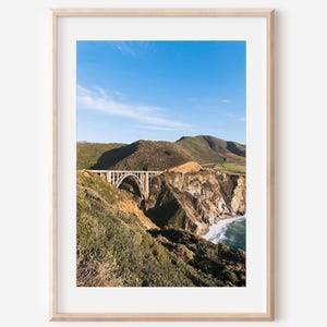 Bixby Bridge Photo, Big Sur Wall Art, Northern California Prints, Monterey Bay Prints, Bridge Photo Home Decor, Coastal Ocean, Art Print