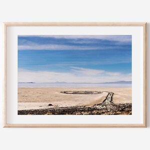 Molo a spirale, fotografia dello Utah, Great Salt Lake, stampa fotografica, paesaggio dello Utah, arte murale del lago, stampe dello Utah, arte dello Utah, decorazioni del lago immagine 1