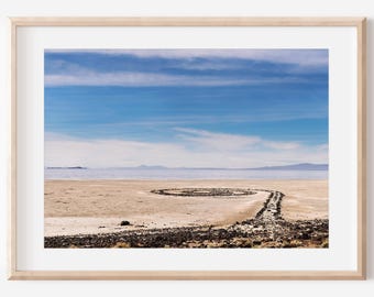 Spiral Jetty, Utah Photography, Great Salt Lake, Photography Print, Utah Landscape, Lake Wall Art, Utah Prints, Utah Art, Lake Decor
