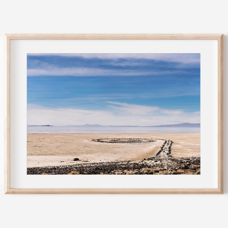 Molo a spirale, fotografia dello Utah, Great Salt Lake, stampa fotografica, paesaggio dello Utah, arte murale del lago, stampe dello Utah, arte dello Utah, decorazioni del lago immagine 1