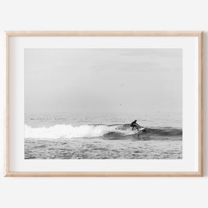 Black and White Surf Print, San Diego Art, Coastal Print, Beach Prints, California Photo, Coastal Wall Art, Surfing Photography, Ocean Art