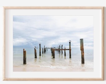 Ocean Wall Décor | Digital Download | Cancun Travel Print | Seascape Wall Hanging