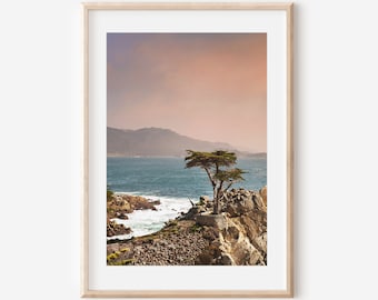 Lone Cypress Photo, Cypress Tree Art, 17 Mile Drive, Monterey Wall Art, Pacific Coast Highway, Coastal Décor, Ocean Print, California Prints