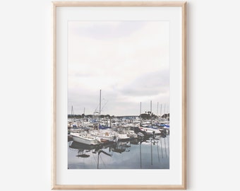 San Diego Harbor Art, Print or Canvas, Ocean Photography, Nautical Wall Art, California Print, Coastal Wall Art, Boat Photo, Harbor Decor