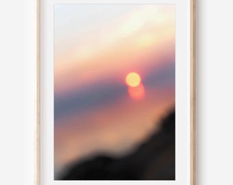 Sunset Digital Download | Utah Wall Print | Abstract Wall Art | Nature Home Decor