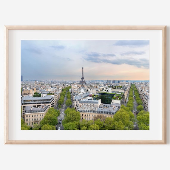 Eiffel Tower Home Decor Digital Download | Paris Landscape Photography | French Print