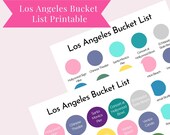 Los Angeles Bucket List Printable | Travel Checklist Digital Download