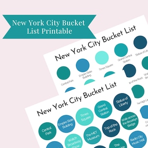 Lista de Desejos de Nova York, Download Digital, Guia de Viagem, Rastreador de Lista de Desejos, Impressão de Nova York, Planejador de Viagem, Arquivo Digital de Lista de Desejos