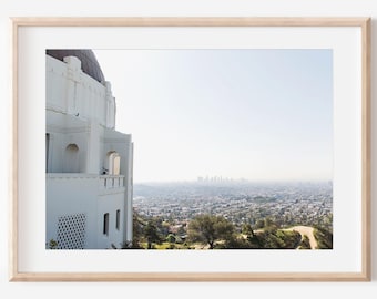 グリフィス天文台の写真プリント｜ロサンゼルスの壁飾り｜カリフォルニアの壁掛けアートキャンバス