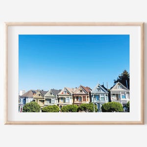 Painted Ladies San Francisco, Digital Download, Victorian House Print, San Francisco Photo Print, Printable Art, Landmark Photography