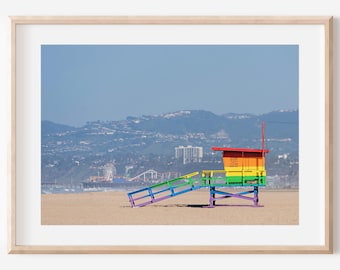 Lifeguard Tower Print, Los Angeles Photography, Venice Beach Print, Beach Wall Art, Ocean Photo, Wall Art California, Lifeguard Wall Art