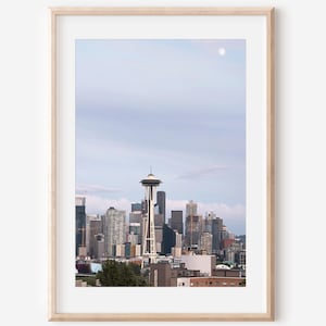 Space Needle, Seattle Photo, City Print, Washington Art, Seattle Art Print, Travel Photography, City Wall Art, Pacific Northwest, PNW Photo