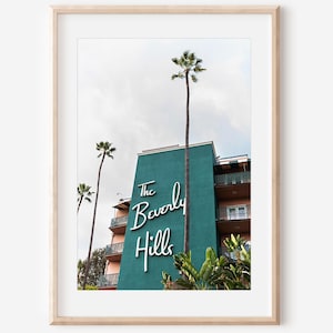 Beverly Hills Hotel Print, Hollywood Wall Art, Hotel Art, Los Angeles Photography Print Travel, Gift for Mom, Office Art, Wall Décor Bedroom