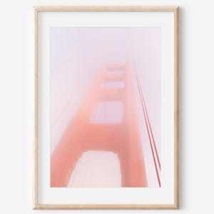 Golden Gate Bridge Print, Fog Art, Photography Print, San Francisco Canvas Art, Bay Area California, Bridge Wall Art, Architecture Prints