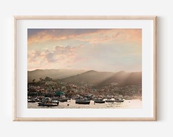 Catalina Island Photography, California Print, Ocean Art, Coastal Beach Art, Boat Print, Harbor Art, Nautical Wall Art, Living Room Decor