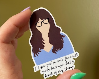 New Girl Jessica Day Feminist Vinyl Waterproof Sticker